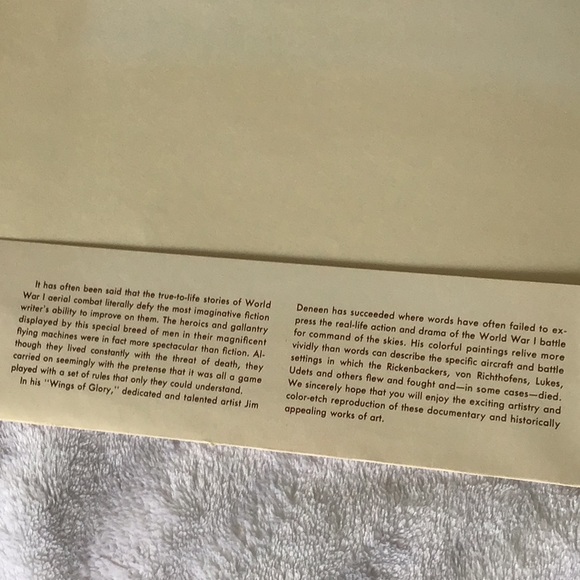 WINGS OF GLORY AIRCRAFT PRINTS SET OF 4-Aces of WW1 - Picture 11 of 16